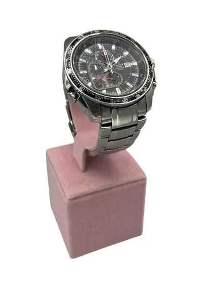 Yerli Üretim Süet Kumaş Pembe Renk 13 Cm Kelepçe Saat Sergileme Standı Çok Renkli