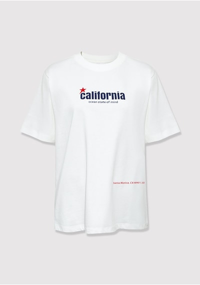 Mavi - California Baskılı Ekru Tişört 1613894-70057