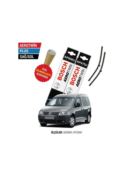 Bosch Aerotwin Plus VW Caddy Silecek Takımı (2004-2006)