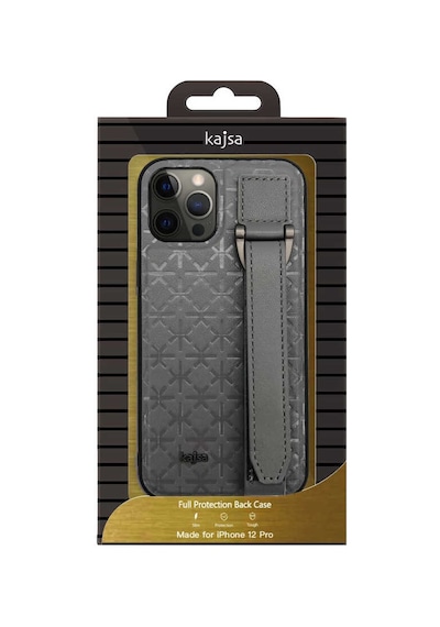 Kajsa Apple Uyumlu iPhone 12 Pro Kılıf Kajsa Neo Clasic Serisi Mono K Strap Kapak ZORE-216634