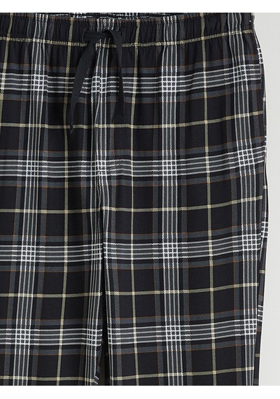 Lc Waikiki Lc Waıkıkı Siyah Standart Kalıp Ekose Erkek Pijama Altı