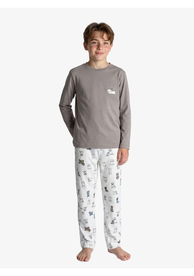 Blackspade Erkek Çocuk Pijama Takımı 41023 - Vizon