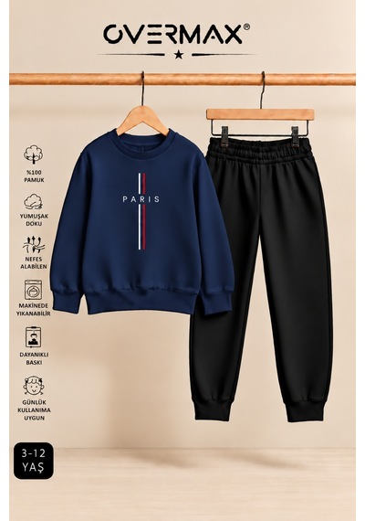 Overmax Parıs Baskılı Çocuk Kapüşonsuz Sweatshirt & Eşofman Takımı 3-12 Yaş Lacivert Üst-siyah Alt - 921355017 Lacivert Üst-siyah Alt Overmax Parıs Baskılı Çocuk Kapüşonsuz Sweatshirt & Eşofman Takımı 3-12 Yaş Lacivert Üst-siyah Alt - 921355017 Lacivert Üst-siyah Alt