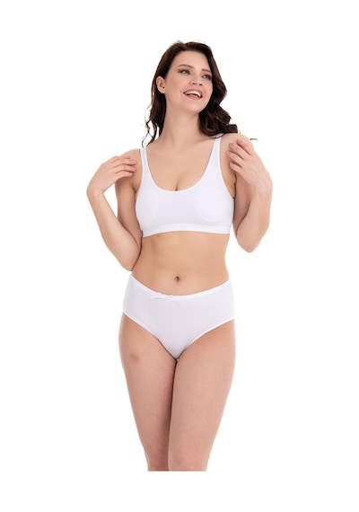 Giysem Underwear Pedli 4'lü, Beyaz, Ten, Gri Ve Siyah Kalın Askı Pamuklu Kadın Yarım Atlet Çok Renkli