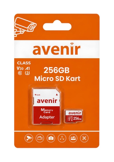 Avenir 256gb U3 V30 A1 Ultra Hızlı Micro Sd Kart