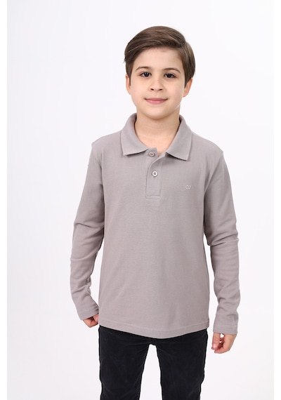 Toontoy Kids Toontoy Unisex Çocuk Nakışlı Tişört Kahverengi