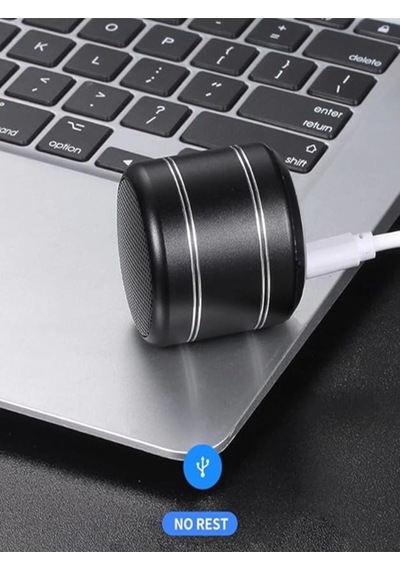 Mini Alüminyum Tws Kablosuz Bluetooth Hoparlör Yuvarlak Metal Tasarım, Yüksek Bas Ve Taşınabilir Özellikler