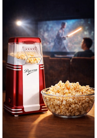 Thomax PM1300-S Mısır Patlatma Makinesi Yağsız Ve Sağlıklı Popcorn