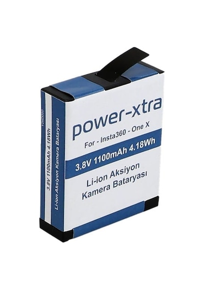 Power-xtra - Insta360 - One X 3.8v 1100 Mah Li-ion Aksiyon Kamera Bataryası
