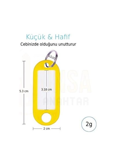 Plastik Anahtarlık - Isimli Renkli Anahtarlık Emlakçı Anahatlığı 110 Adet