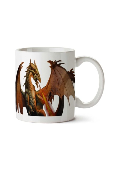 Dragon-png-4 İki Tarafı Baskılı Kupa Bardak Çok Renkli