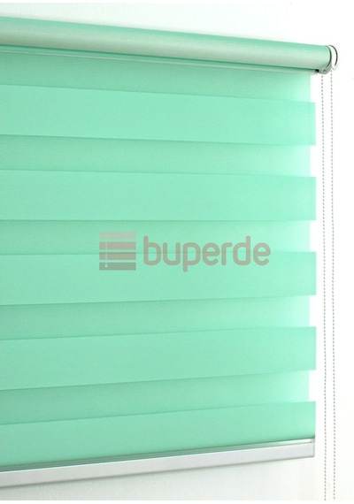 Buperde Su Yeşili Eko Zebra Stor Perde