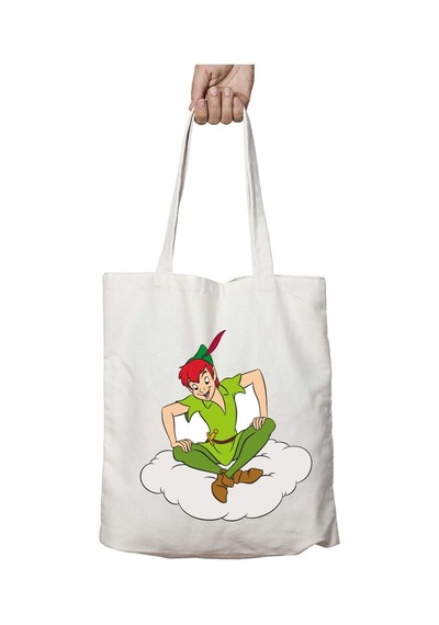 Art Hediye Peter Pan Iki İki Taraf Kalıcı Yıkanabilir Okul Plaj Omuz Bez Çanta Çok Renkli