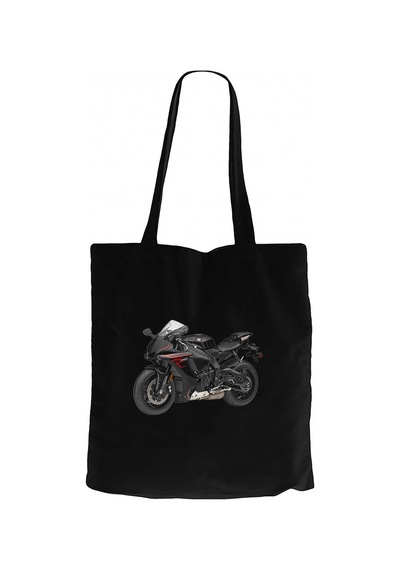 Yamaha Yzf-r1 Siyah Fermuarlı Bez Çanta Gabardin