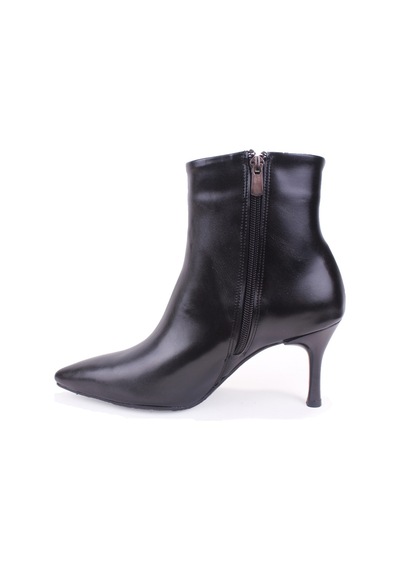 Dagoster Dza07-3372050 Siyah Klasik Fermuarlı 8 Cm İnce Topuklu Kadın Bot