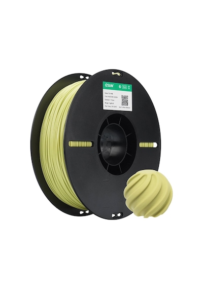Esun Pla+hs Hardal Yeşili Filament 1.75mm 1kg Plastik Makara Hızlı