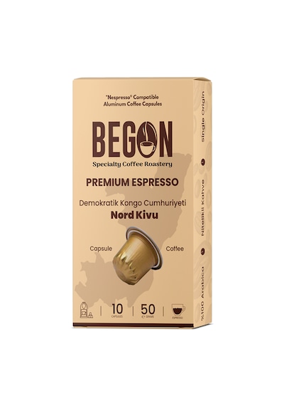 Begon Kahve Nord Kivu Nespresso Uyumlu Alüminyum Kapsül Kahve Tanışma Seti 3 x 10'lu