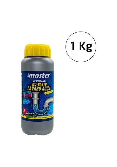 Master 500791 Dök Aç Wc Banyo Lavabo Açıcı 1000 Gr