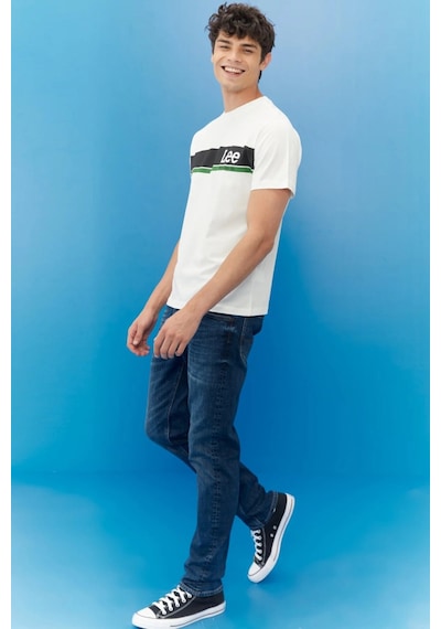 Lee Erkek T Shirt L211918 102 EKRU Ekru