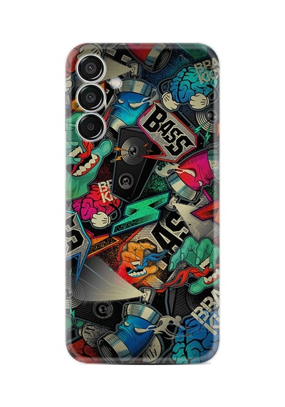 Vivo V30 Kılıf Desenli Silikon Platinium Series Bass 1886