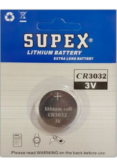 Supex Extra Long Battery CR3032 3V Lityum Pil