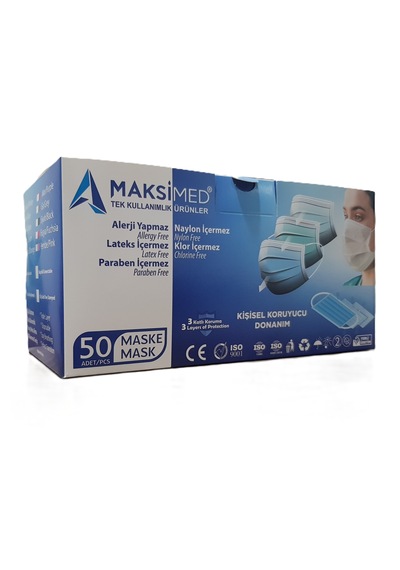3 Katmanlı Tek Kullanımlık Maske