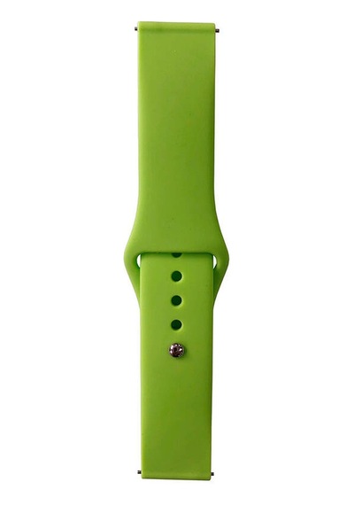 Galaxy   Uyumlu  Watch 46mm Band Serisi 22mm Klasik Kordon Silikon Strap Kayış-yeşil