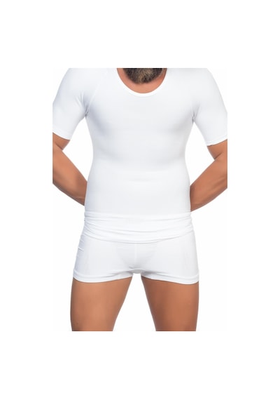 Moon Wear Beyaz Mı Emay E1010 Yarım Kol Erkek Korse Atlet Beyaz