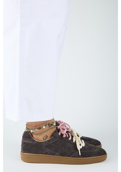 Manijero Krahe Barbella Kadın Hakiki Deri Üç Ayrı Alternatif Bağcıklı Antrasit Sneakers Manijero Krahe Barbella Kadın Hakiki Deri Üç Ayrı Alternatif Bağcıklı Antrasit Sneakers