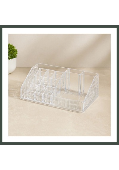 Bezos Mika Kristal 16 Bölmeli Makyaj Organizer 12.5x22x7.7 Cm Nhr Çok Renkli