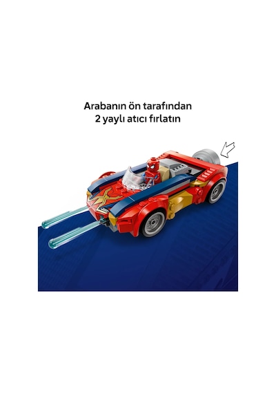 LEGO® ǀ Marvel Örümcek Adam Arabası, Venomlaşmış Wolverine’e Karşı 76336 - 7 Yaş ve Üzeri Çocuklar için Oyuncak Yapım Seti  (134P)