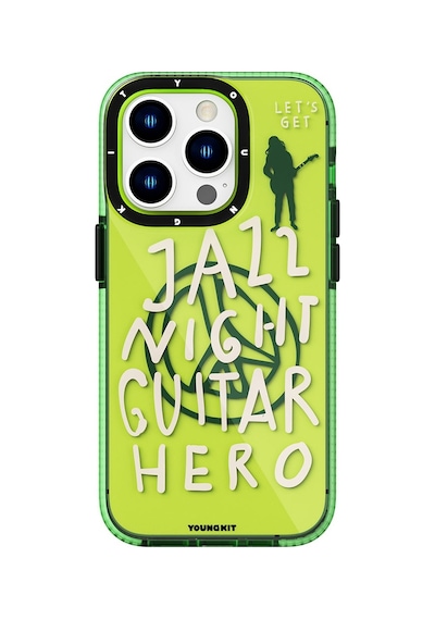 Apple Uyumlu iPhone 14 Pro Max Kılıf Şeffaf Renkli Yazı Temalı Tasarım Youngkit Jazz Serisi