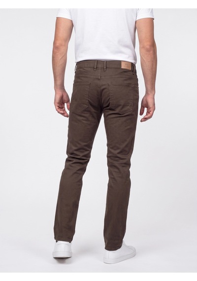 Kahverengi Dynamic Fit Erkek Chino Pantolon Kahve