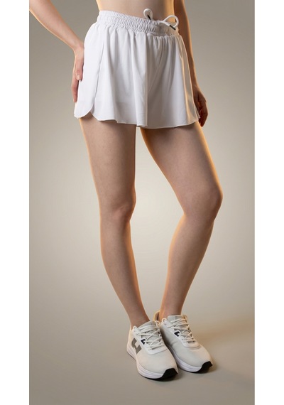 Heyy's Polyamid Mini Beyaz Short Etek Beyaz