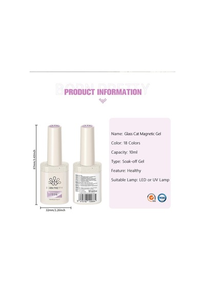 Born Pretty Pro Terra 10ml Hema - Tpo Free Colorful Kedi Gözü Kalıcı Oje 112 62660