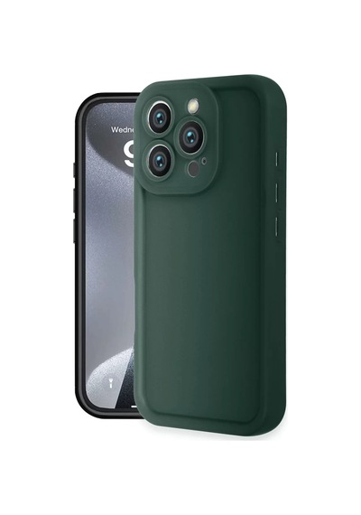 Newface Apple İphone 16 Pro Max Kılıf Viera Silikon - Koyu Yeşil