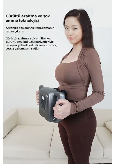 Masaj Aleti Taşınabilir Isıtmalı Çok Başlıklı Elektrikli Boyun Omuz Sırt Masaj Cihazı Led Ekranlı Diğer