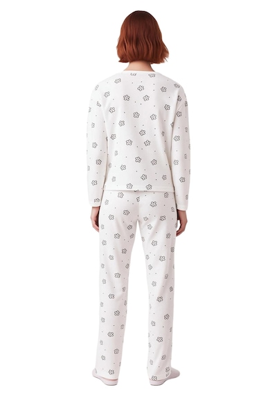 Ersefa Kadın Çiçek Desenli Uzun Kollu Pijama Takımı Fonksiyonel Dayanıkl Beyaz Ersefa Kadın Çiçek Desenli Uzun Kollu Pijama Takımı Fonksiyonel Dayanıkl Beyaz
