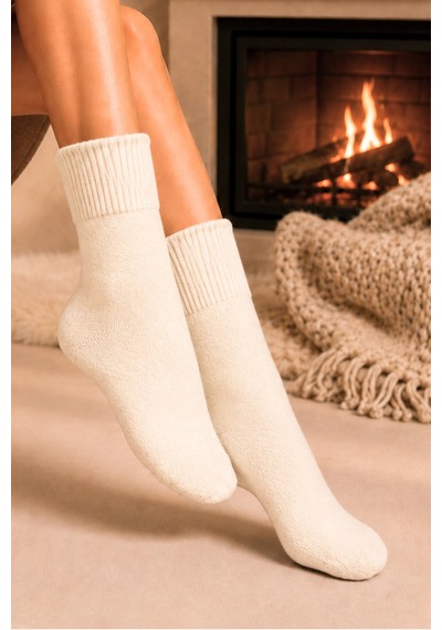 Kardeşler Çorap Kadın Angora Tavşan Tüyü Kışlık Soket Çorap 4'lu Paket Çok Renkli - 916398349 Çok Renkli
