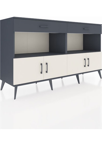 Hyperion Konsol 2 Raflı 2 Çekmeceli 4 Kapaklı 176x44x99 Antrasit- Antrasit-aytaşı/antrasit Hyperion Konsol 2 Raflı 2 Çekmeceli 4 Kapaklı 176x44x99 Antrasit- Antrasit-aytaşı/antrasit