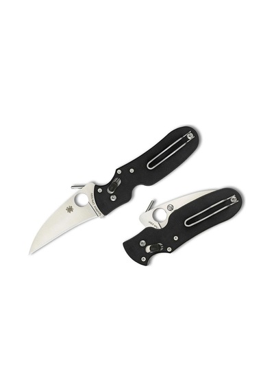 Spyderco Pkal Black G-10 Plainedge Kamp Çakı Siyah