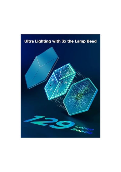 Govee Glide Hexa Ultra Led Gaming Duvar Aydınlatma Panelleri 7'li Diğer