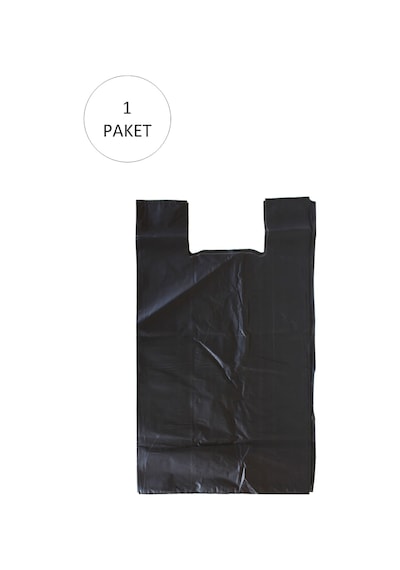 Siyah Hışır Atlet Poşet Mini Boy 22x31 Cm 1 Paket Takriben 500 Adet