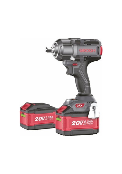 Grogh GRX2044-6BMC 1000 NM Tork 20V 6AH Akülü Darbeli Ağır Hızmet Somun Sıkma Sökme