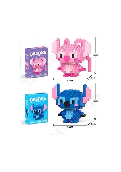 Stitch Ve Angel 3d Yapboz 2'li Seti