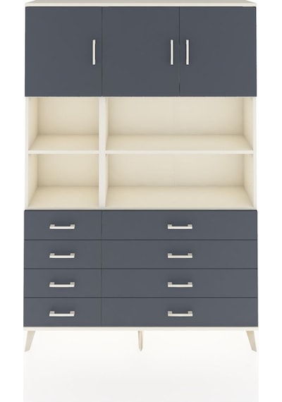 Arges Dolap 8 Raflı 8 Çekmeceli 3 Kapaklı 132x30x195 Aytaşı-antrasit/antrasit Antrasıt/antrasıt Arges Dolap 8 Raflı 8 Çekmeceli 3 Kapaklı 132x30x195 Aytaşı-antrasit/antrasit Antrasıt/antrasıt