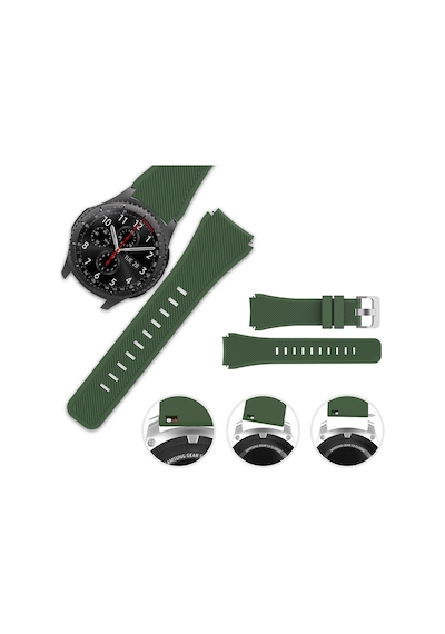 E2m Huaweı Watch 22mm Krd-12 Frontier Silikon Kırmızı Kordon