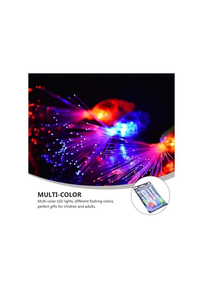 Led Işıklı Renkli Püsküllü Parmak Işığı 4 Renk 4 Adet 4801 Diğer