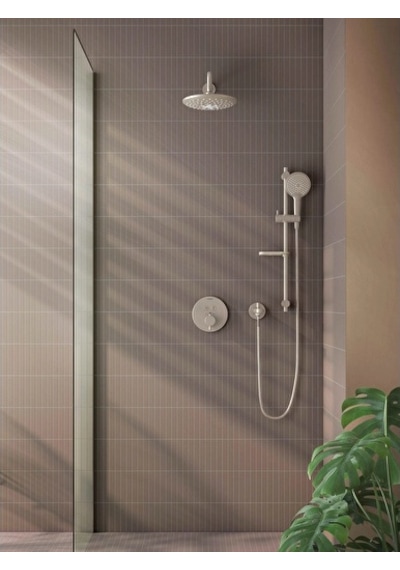 Artema Duşu Takımı, Bliss 3f, Sürgülü El, Fırçalı Nikel, A4574334