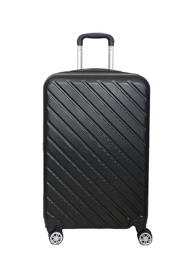 Mygeppetobag %100 Abs Kullanışlı Renkli Ekstra Dayanıklı Kabin Boy Valiz Siyah